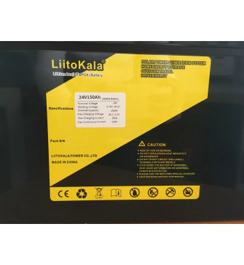 Batería De Litio Con Bms Integrado Liitokala 150ah 24v